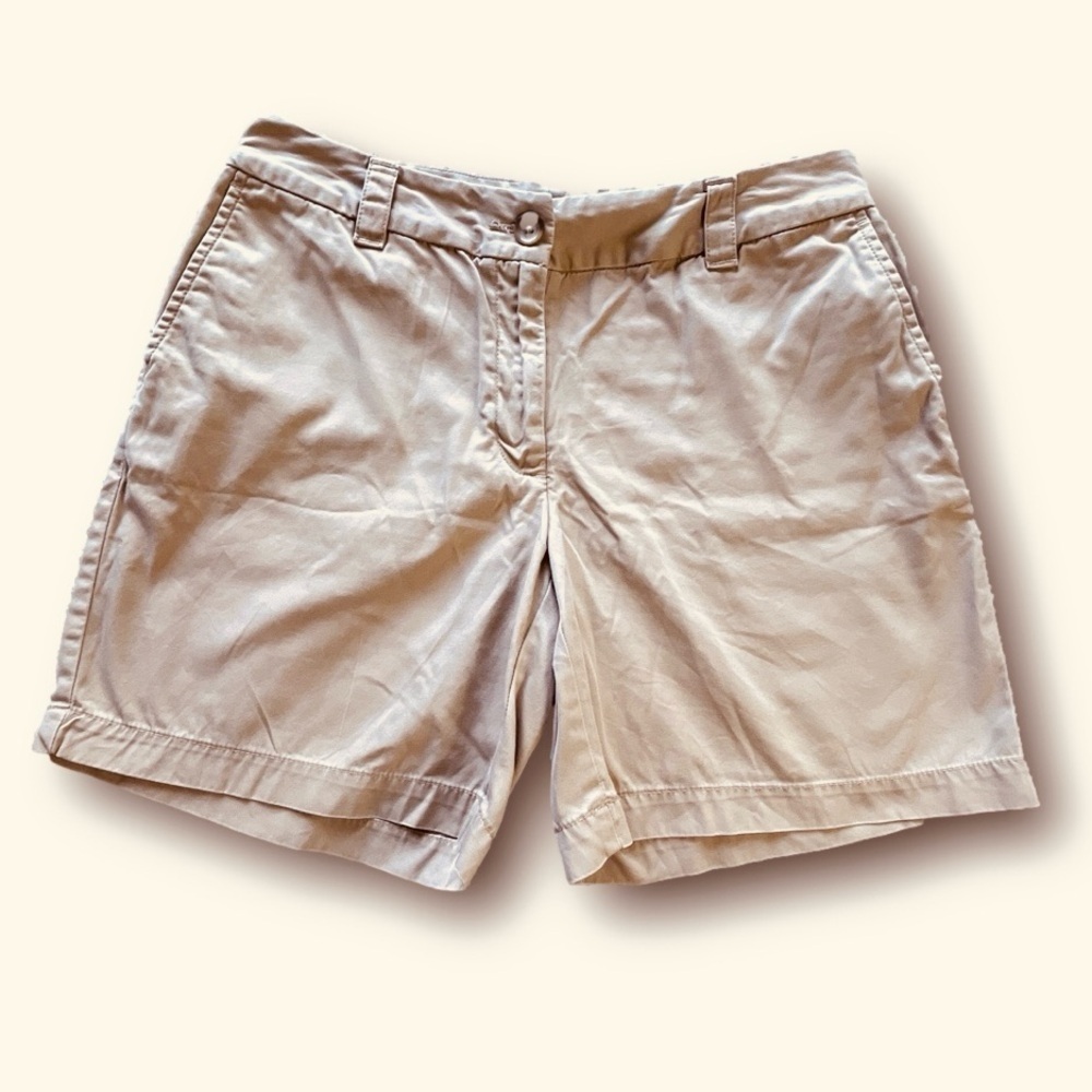 Lands End tan cotton shorts